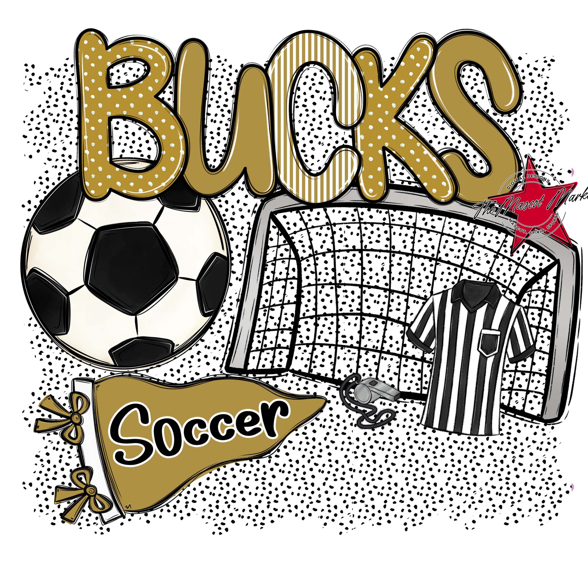 Bucks Soccer Spirit-Gold