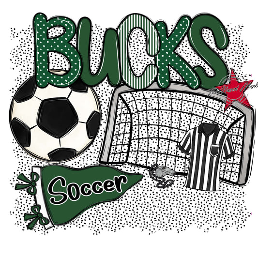 Bucks Soccer Spirit-Green