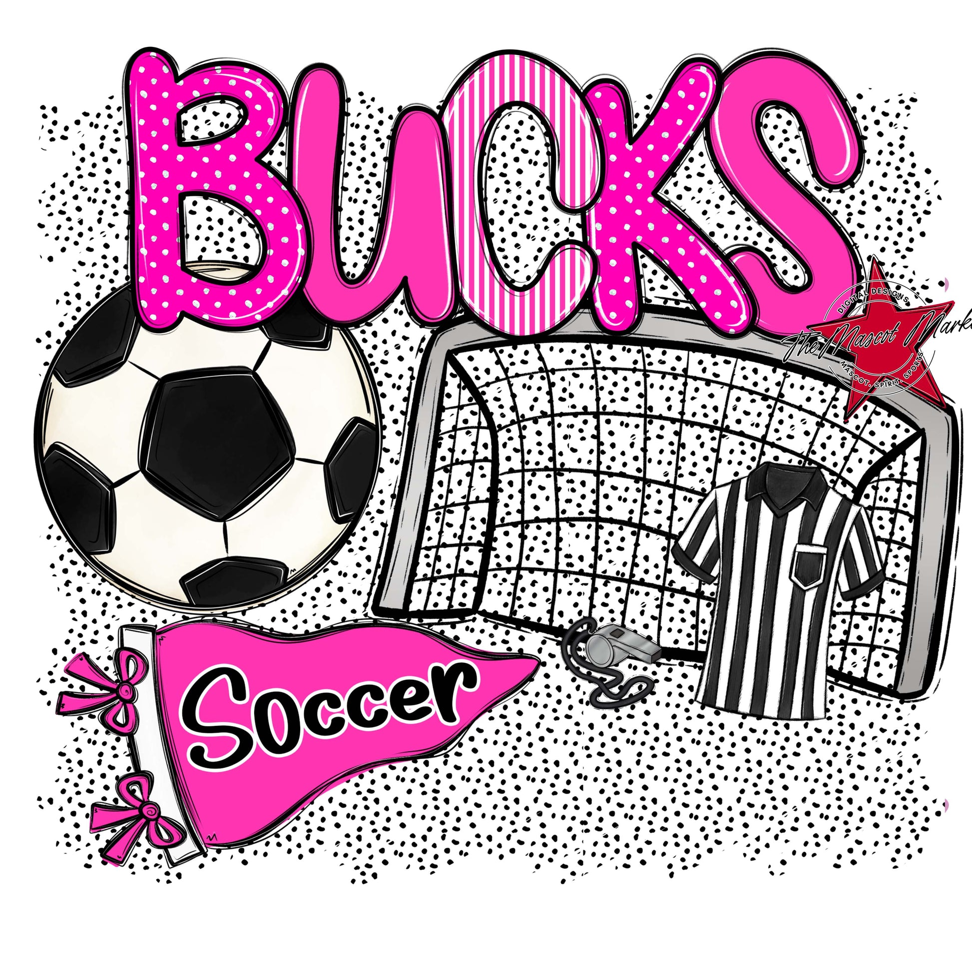Bucks Soccer Spirit-Pink
