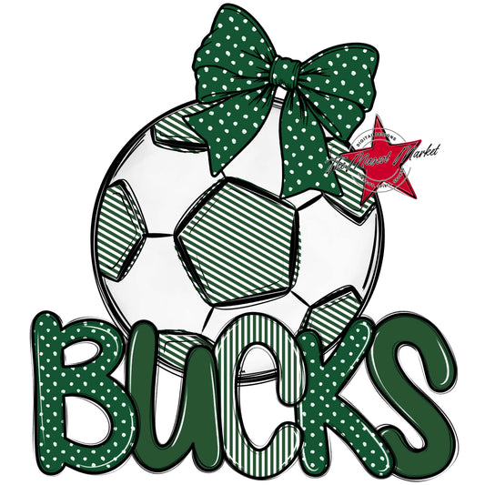 Bucks Soccer Spirit Design-Green