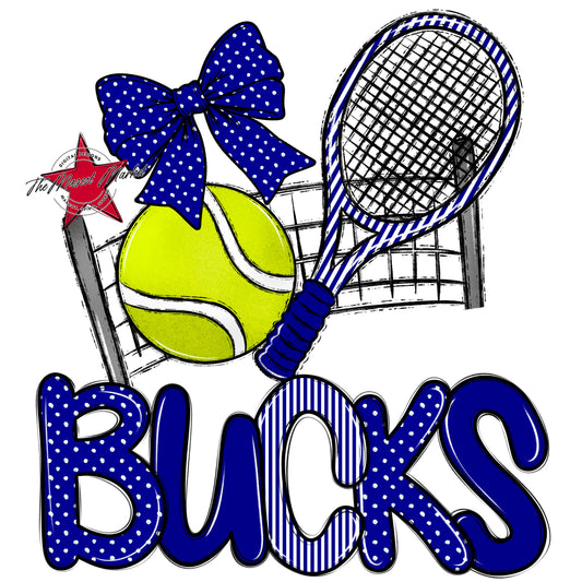Bucks Tennis Spirit Design-Blue
