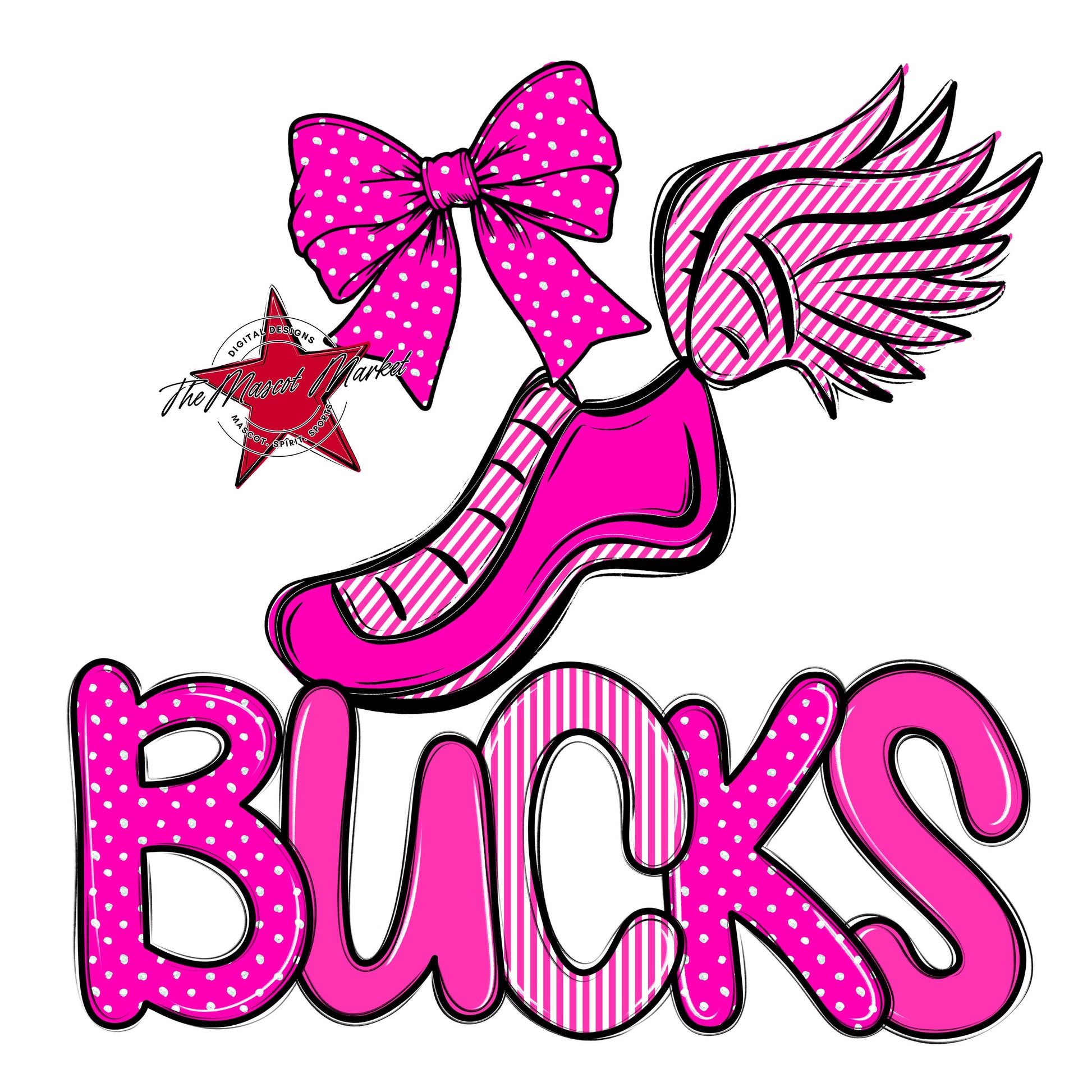 Bucks Track Spirit Design-Pink