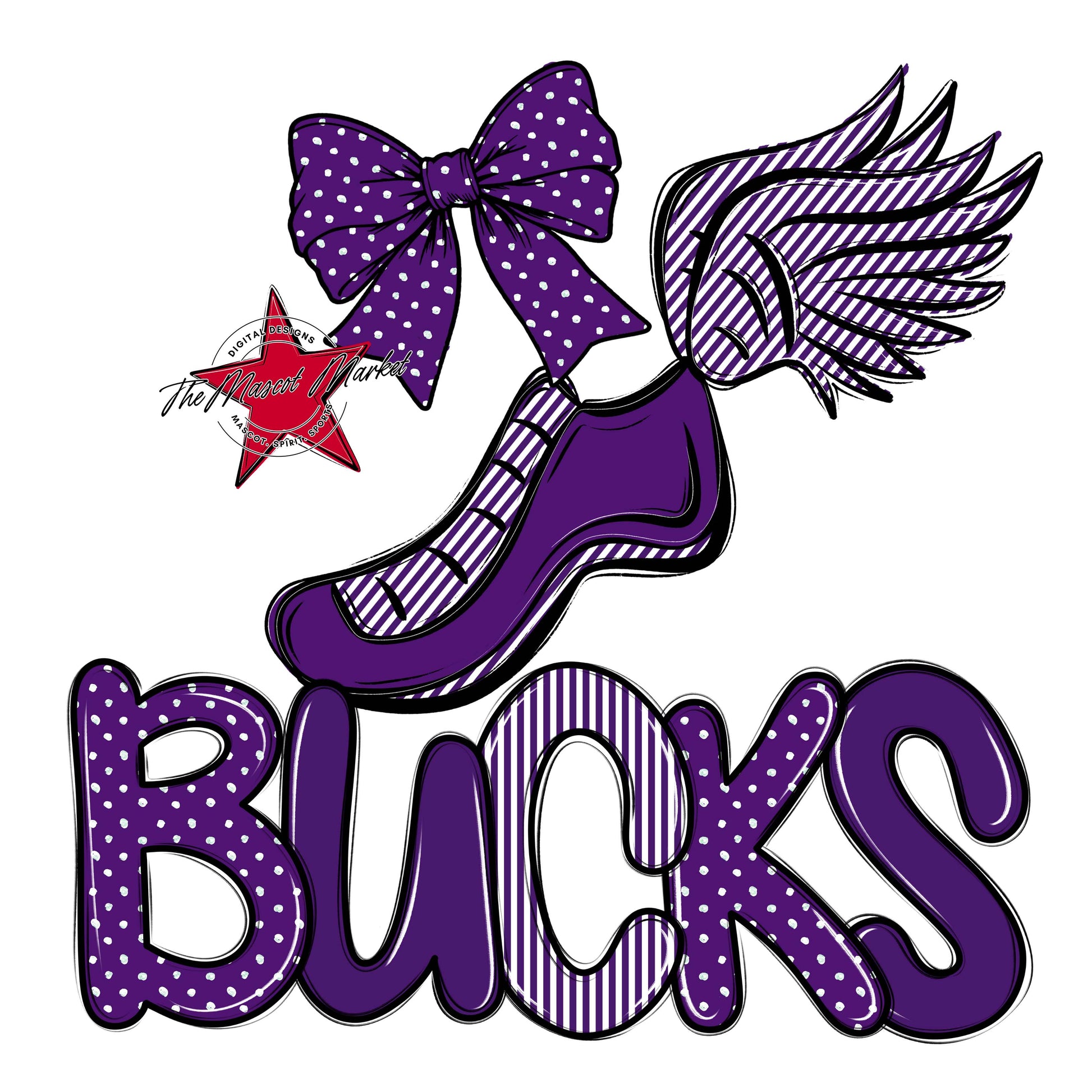 Bucks Track Spirit Design-Purple