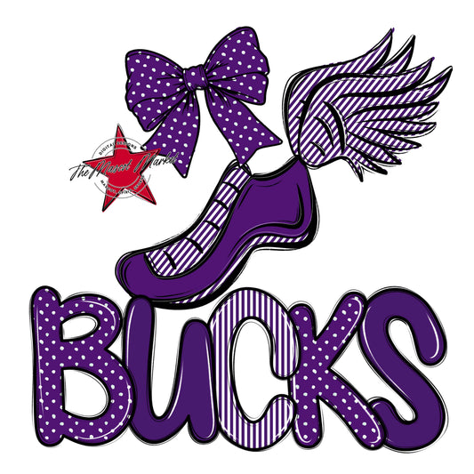 Bucks Track Spirit Design-Purple
