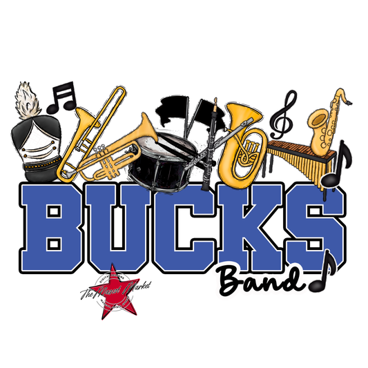 Bucks Varsity Band-Off Blue
