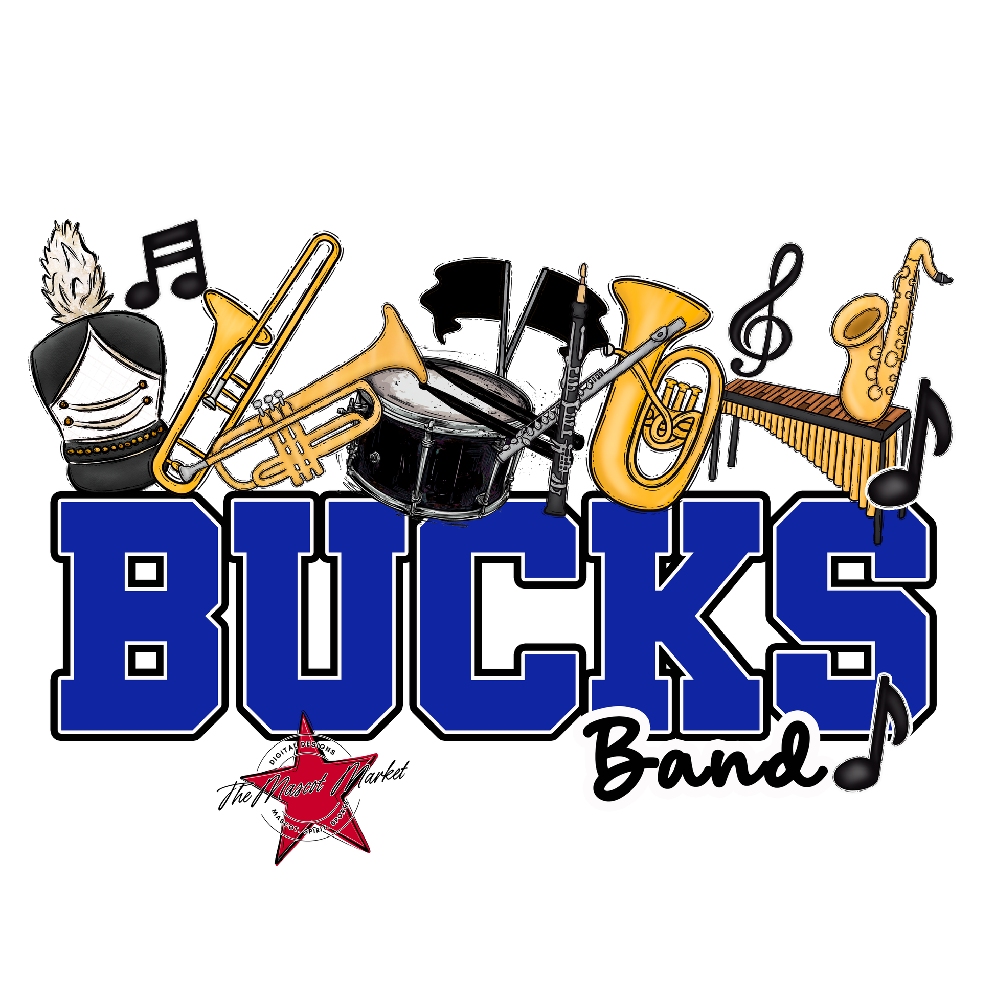 Bucks Varsity Band-Royal Blue