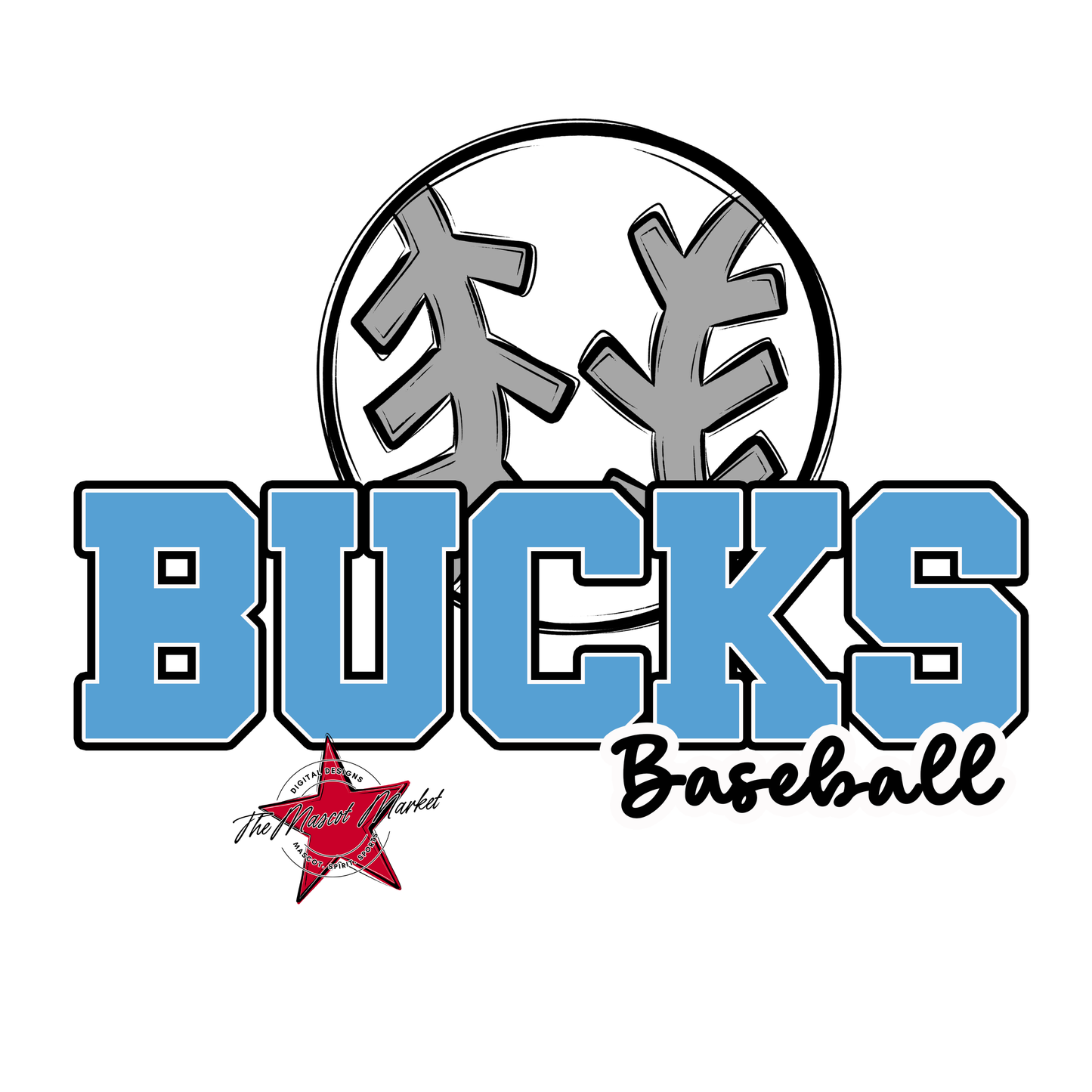 Bucks Varsity Baseball-Carolina Blue