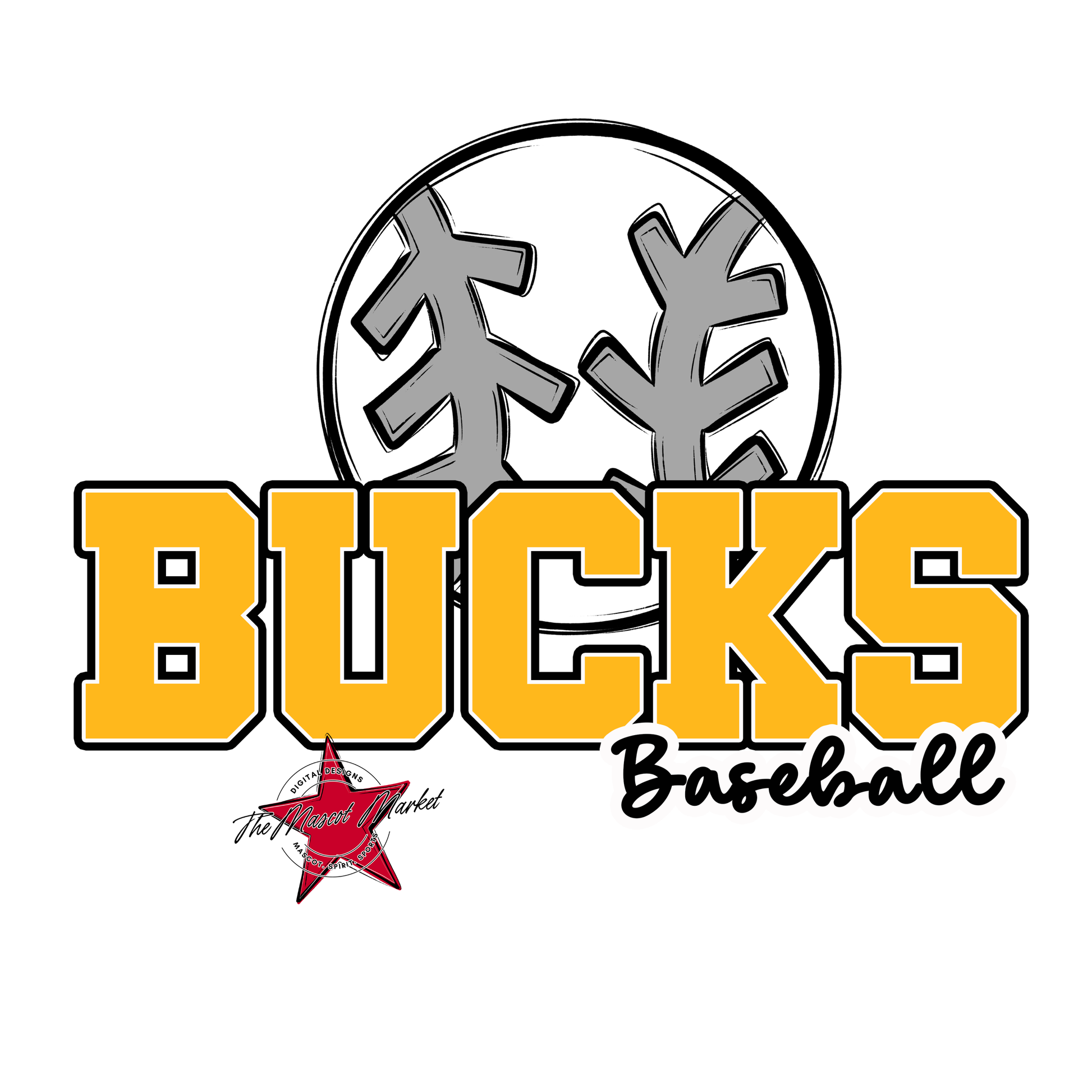 Bucks Varsity Baseball-Yellow