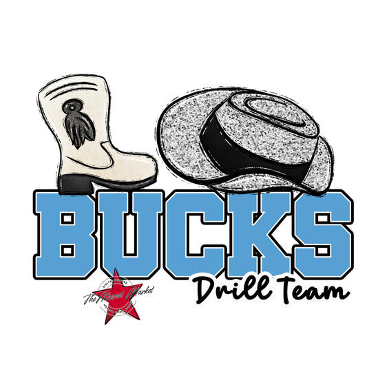 Bucks Varsity Drillteam-Carolina Blue