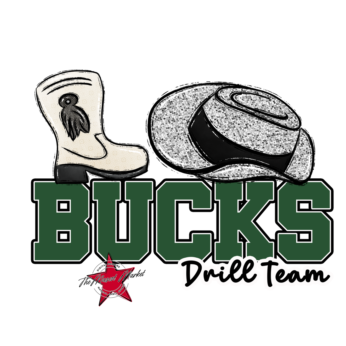 Bucks Varsity Drillteam-Green