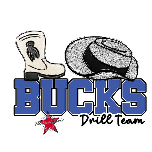 Bucks Varsity Drillteam-Off Blue