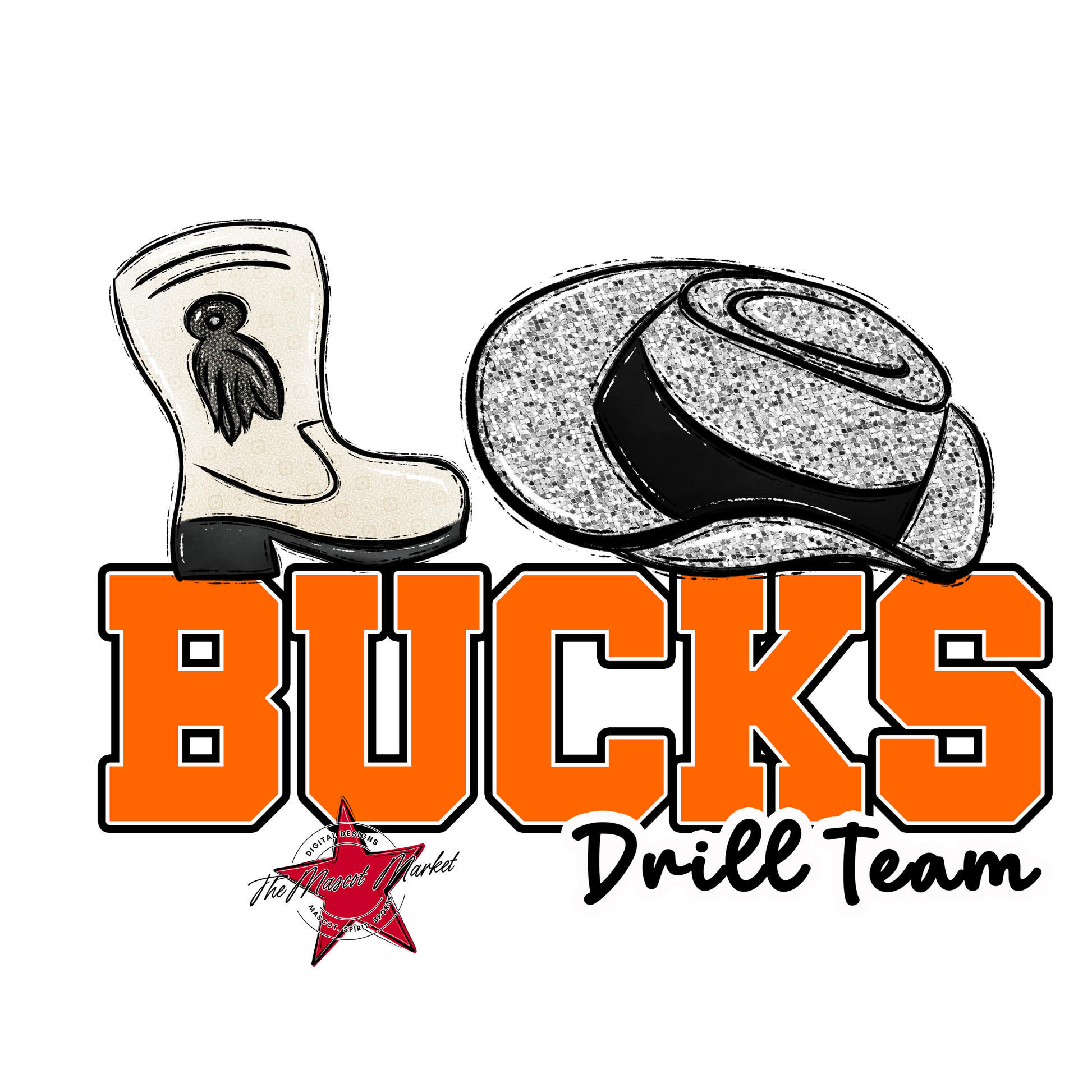 Bucks Varsity Drillteam-Orange