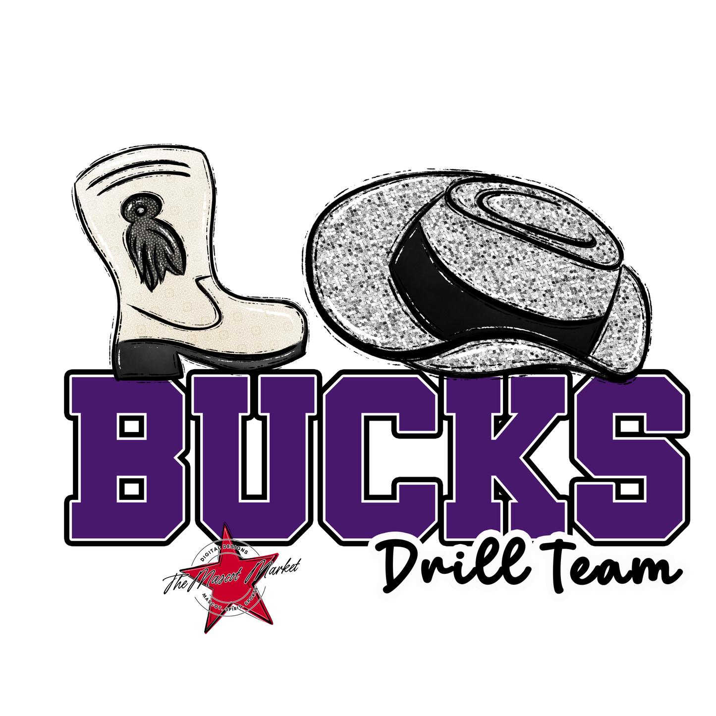 Bucks Varsity Drillteam-Purple