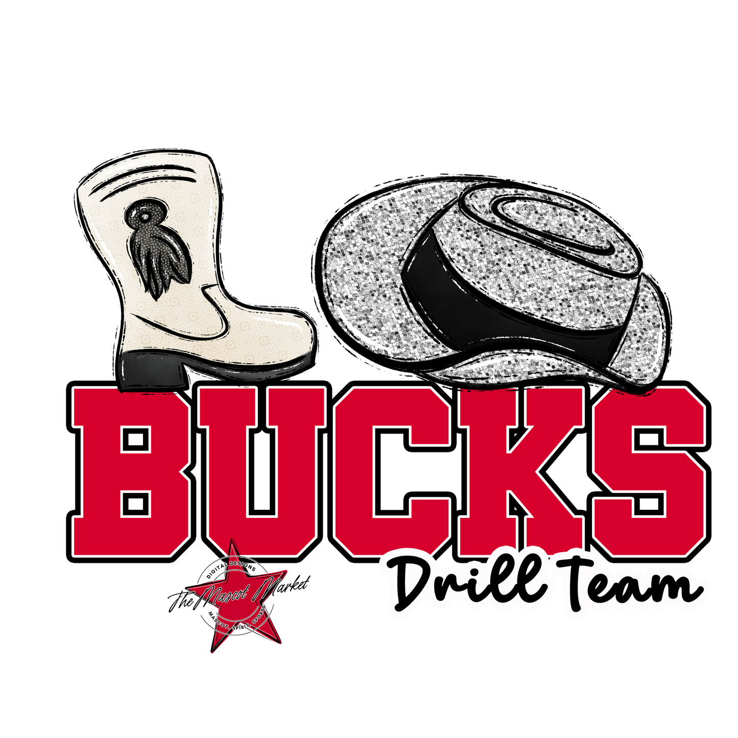 Bucks Varsity Drillteam-Red
