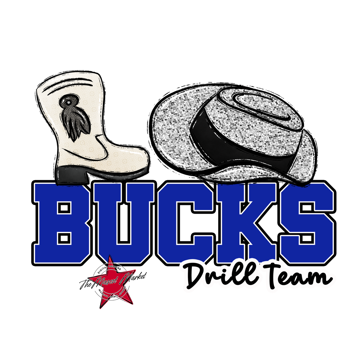 Bucks Varsity Drillteam-Royal Blue