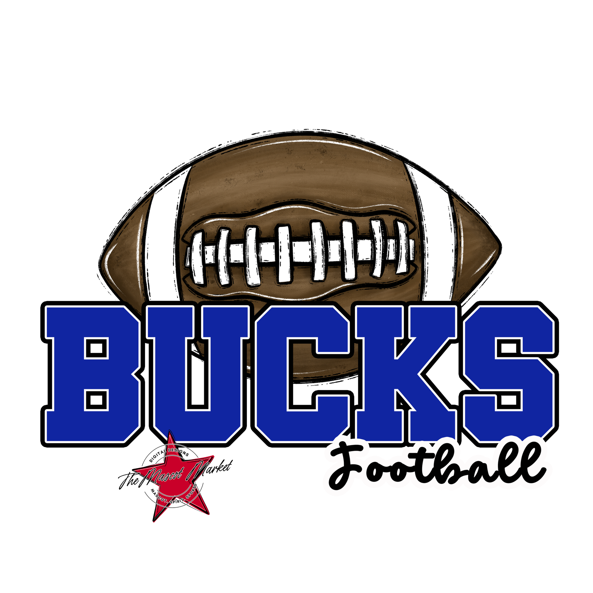Bucks Varsity Football-Royal Blue