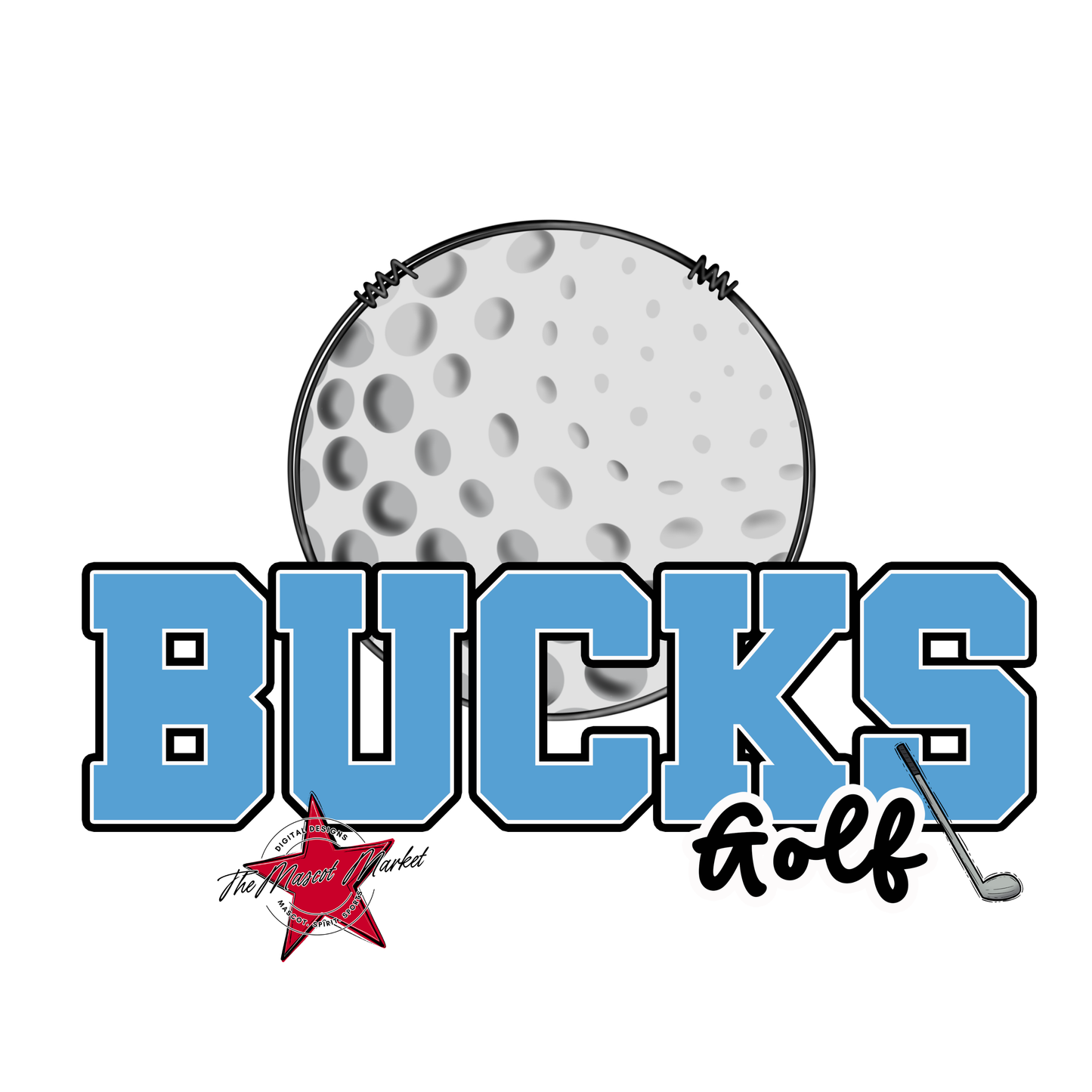 Bucks Varsity Golf-Carolina Blue