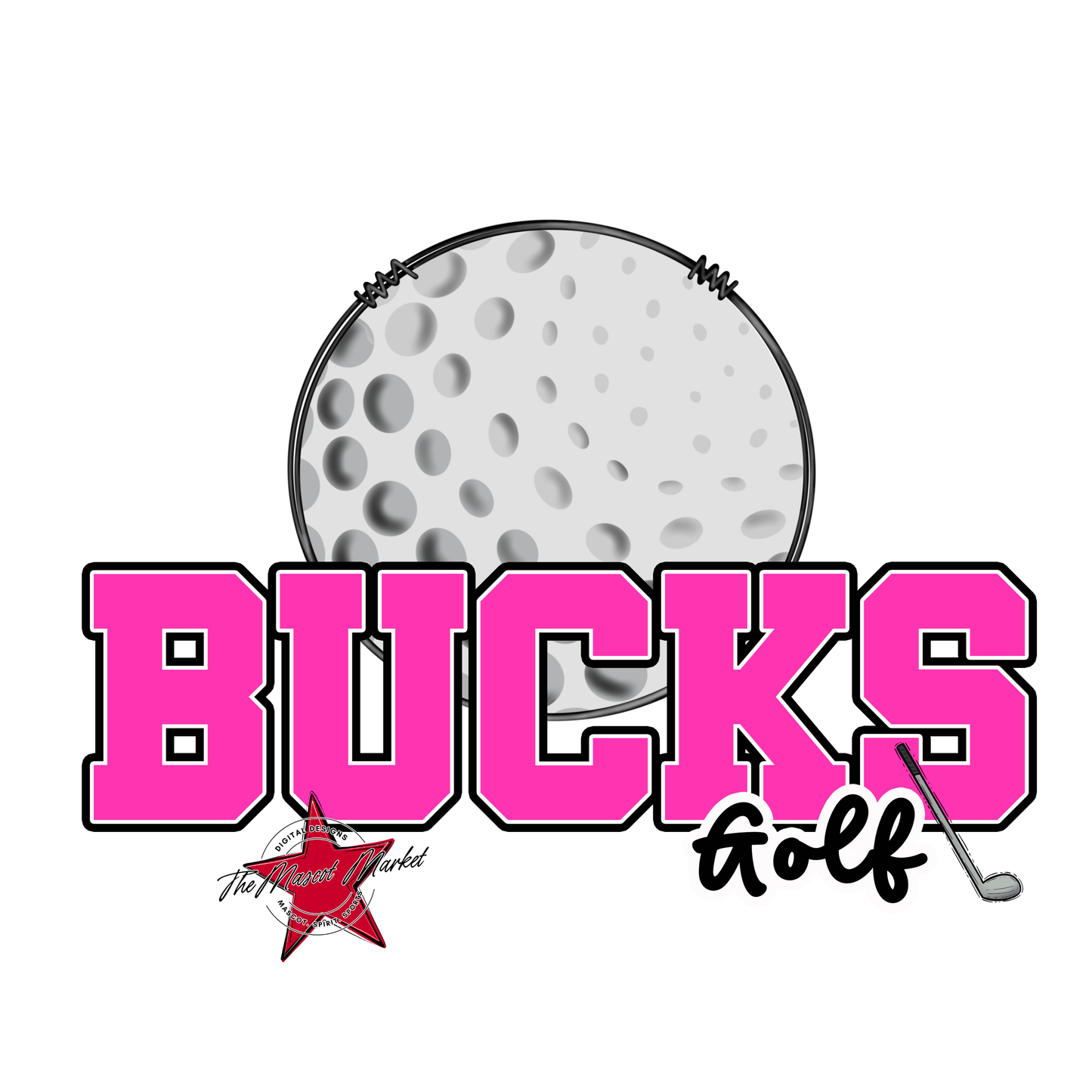 Bucks Varsity Golf-Pink