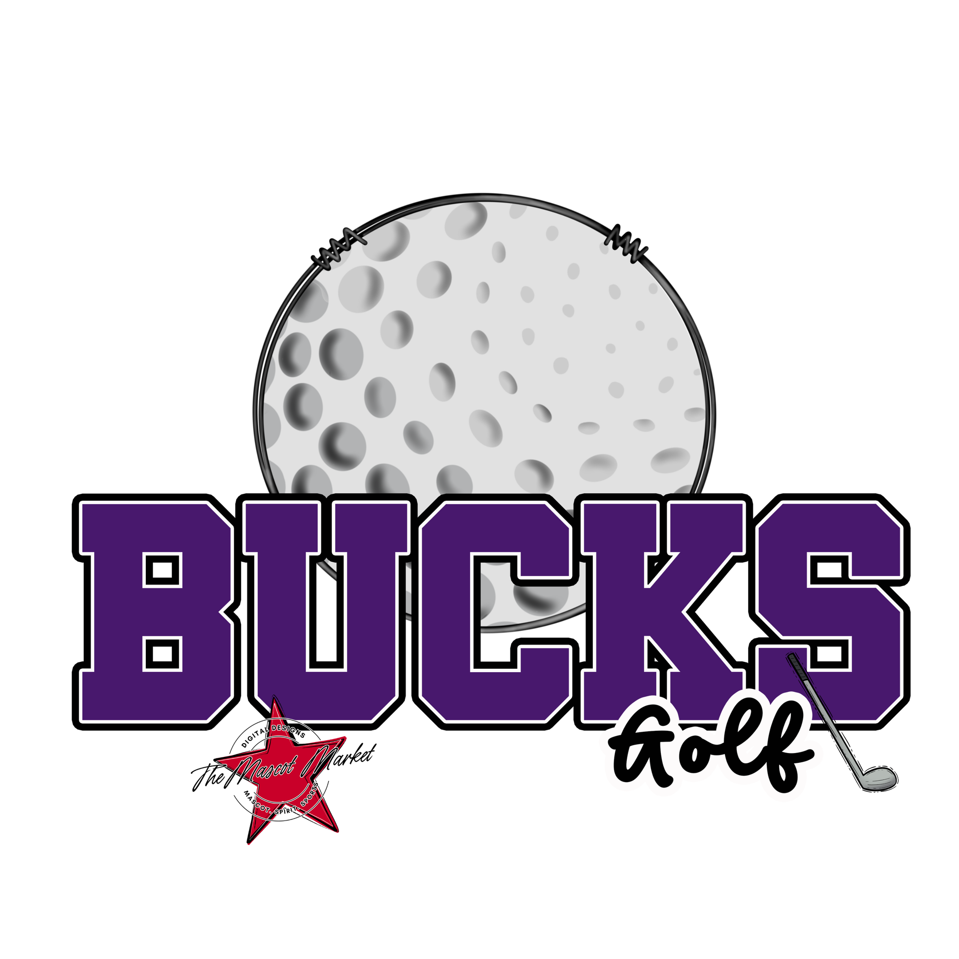 Bucks Varsity Golf-Purple