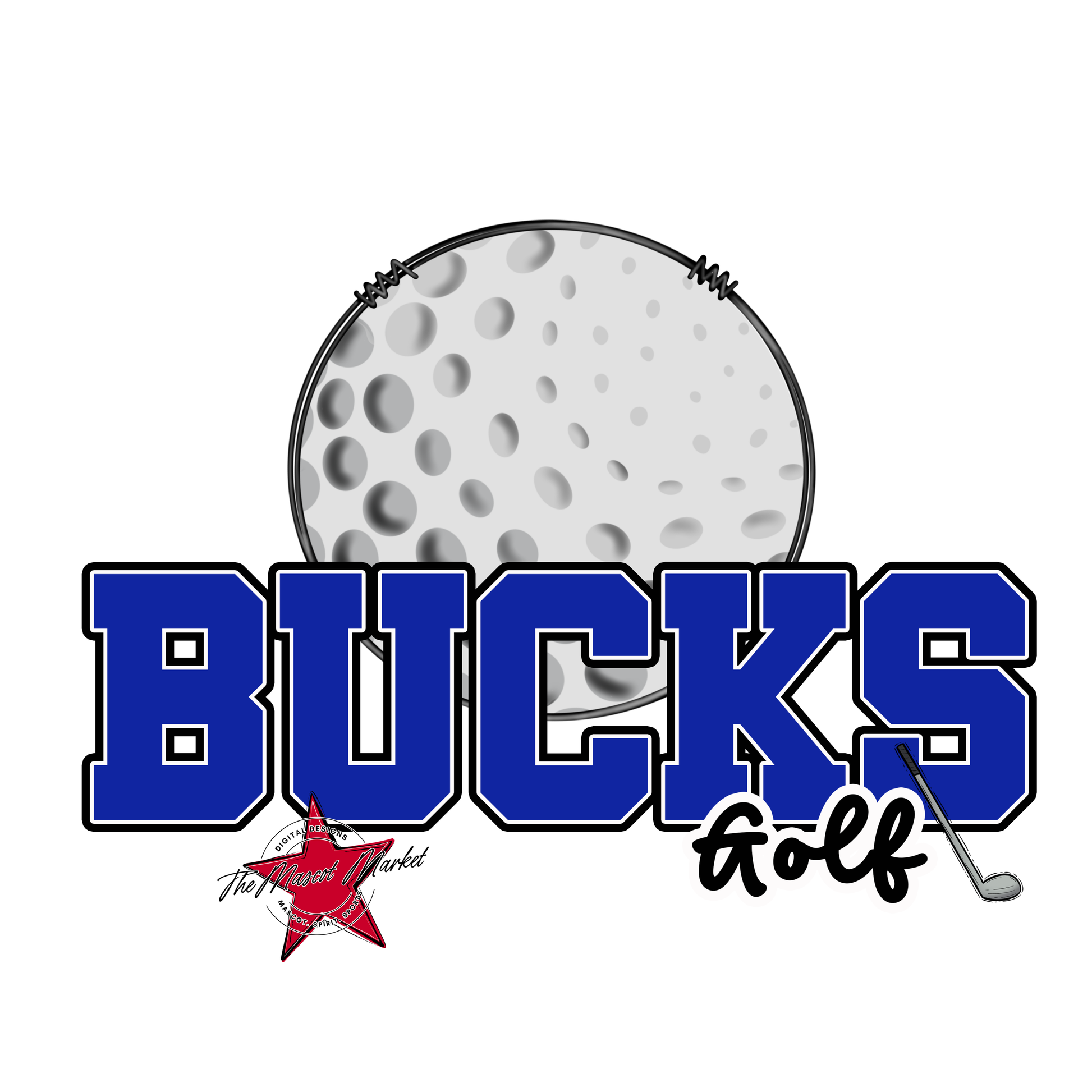 Bucks Varsity Golf-Royal Blue