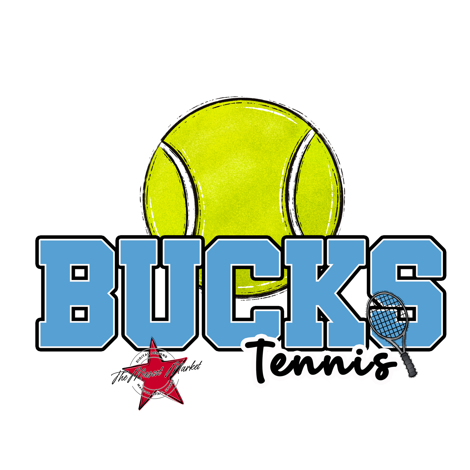 Bucks Varsity Tennis-Carolina Blue