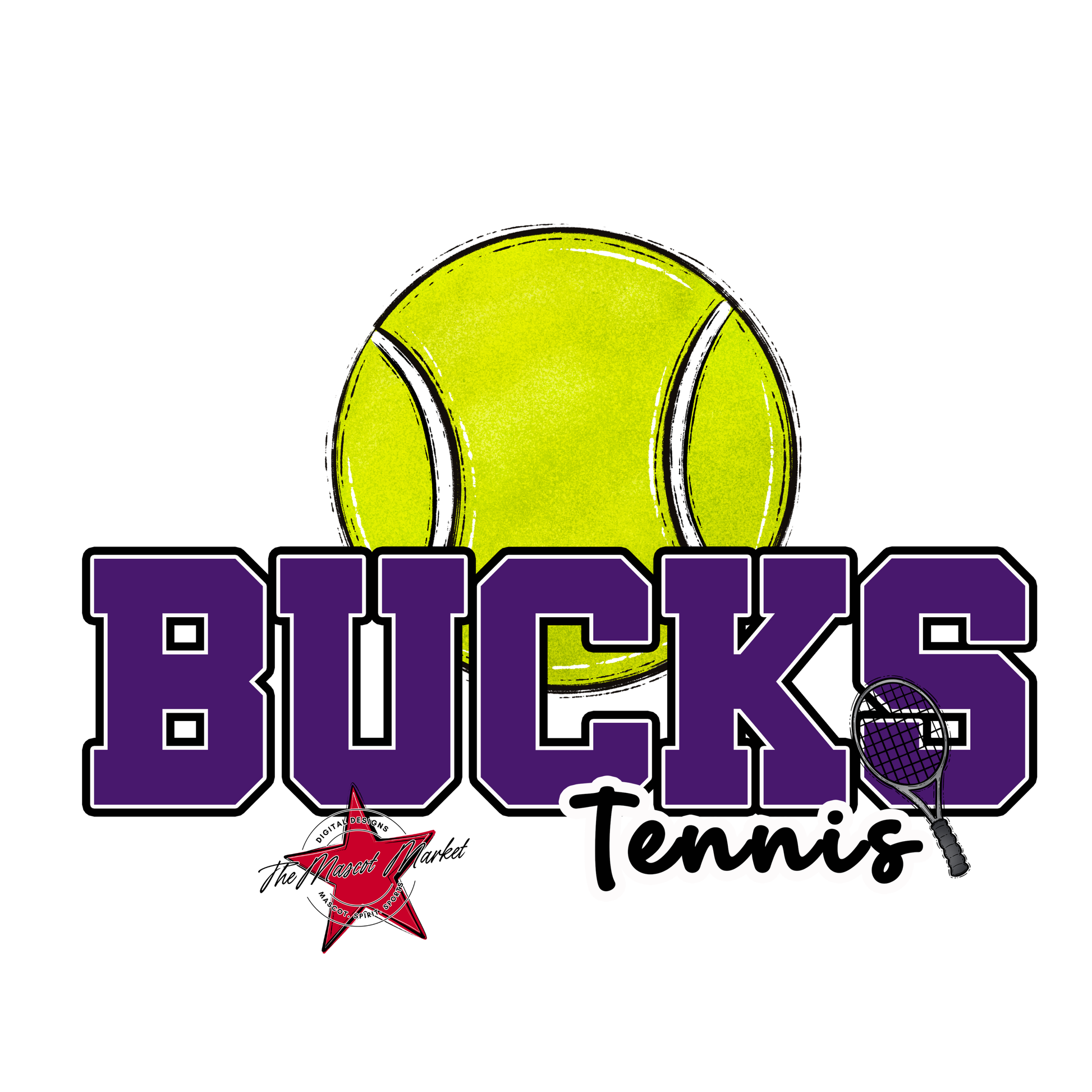 Bucks Varsity Tennis-Purple