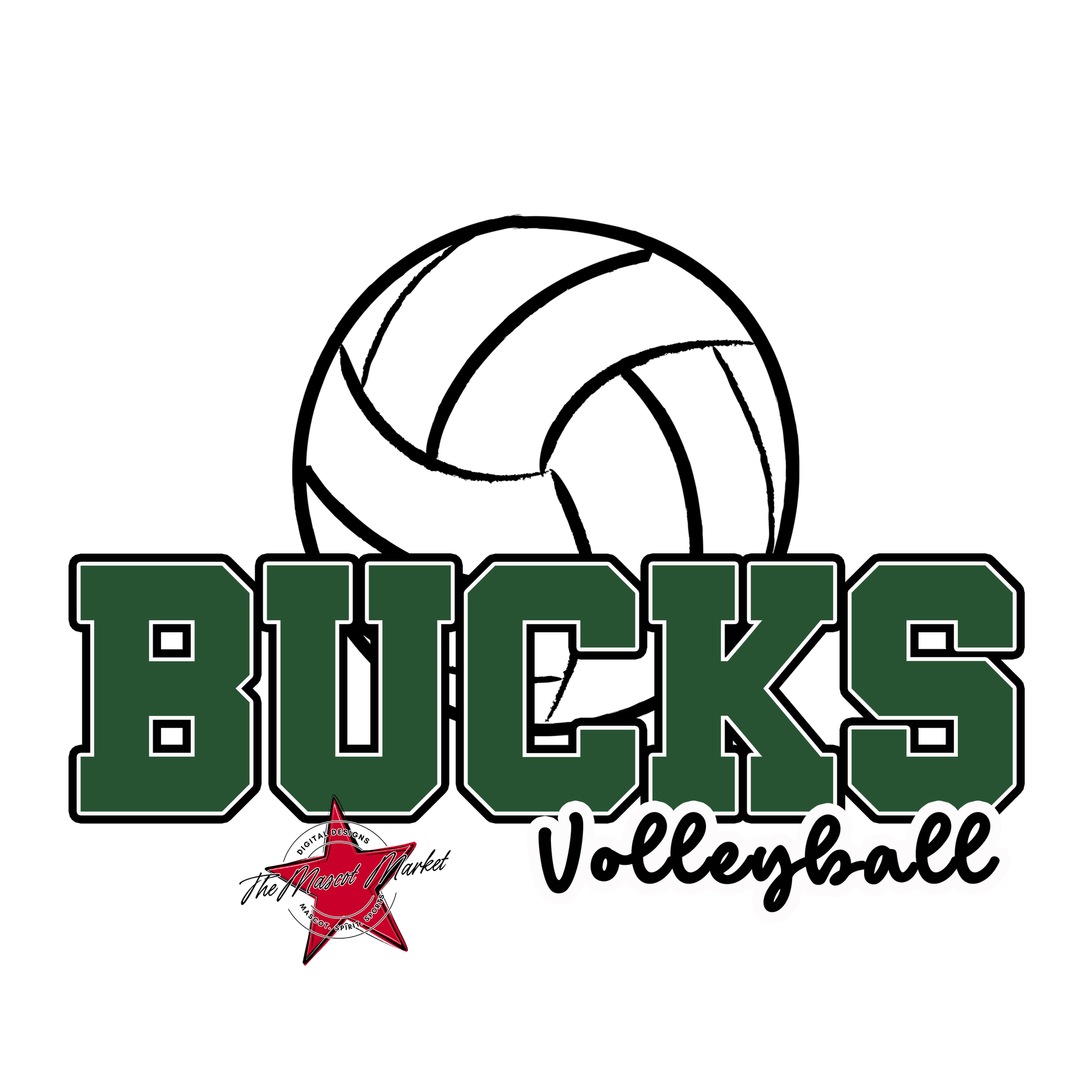 Bucks Varsity Volleyball-Green