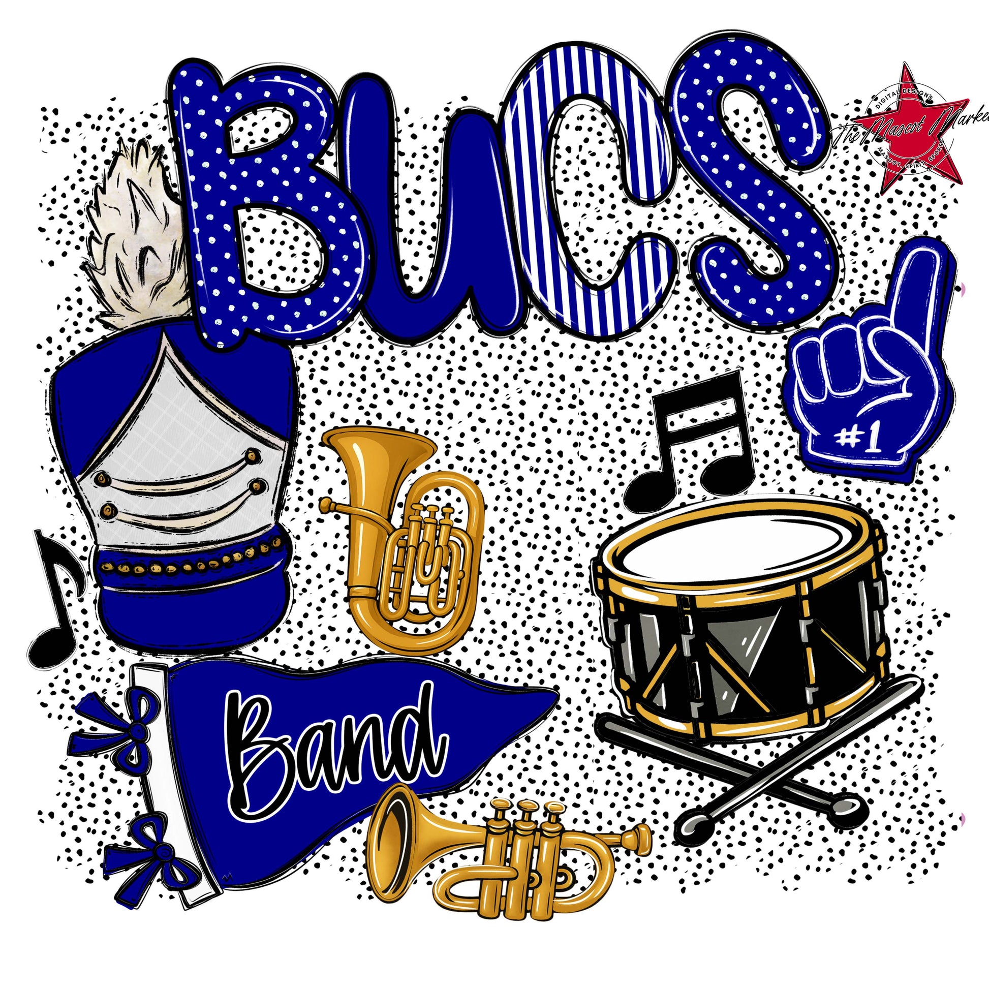 Bucs Band Spirit-Blue