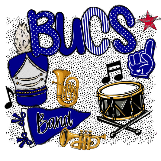 Bucs Band Spirit-Blue