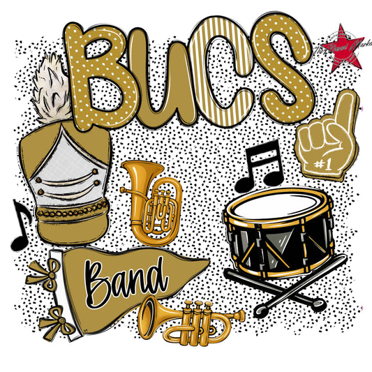 Bucs Band Spirit-Gold
