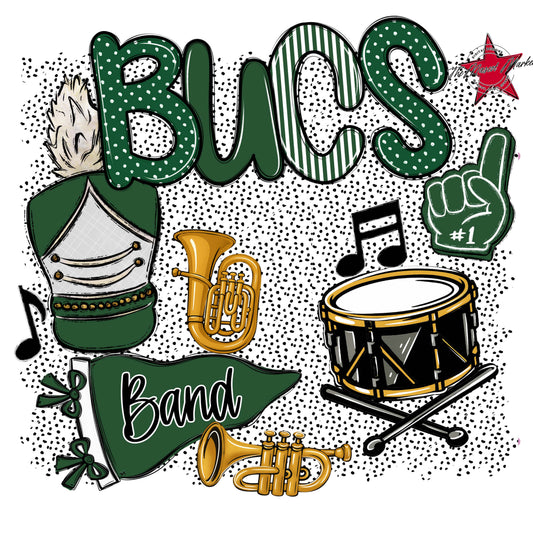 Bucs Band Spirit-Green