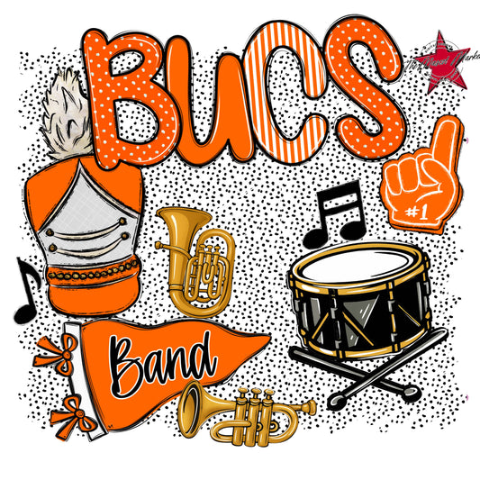 Bucs Band Spirit-Orange