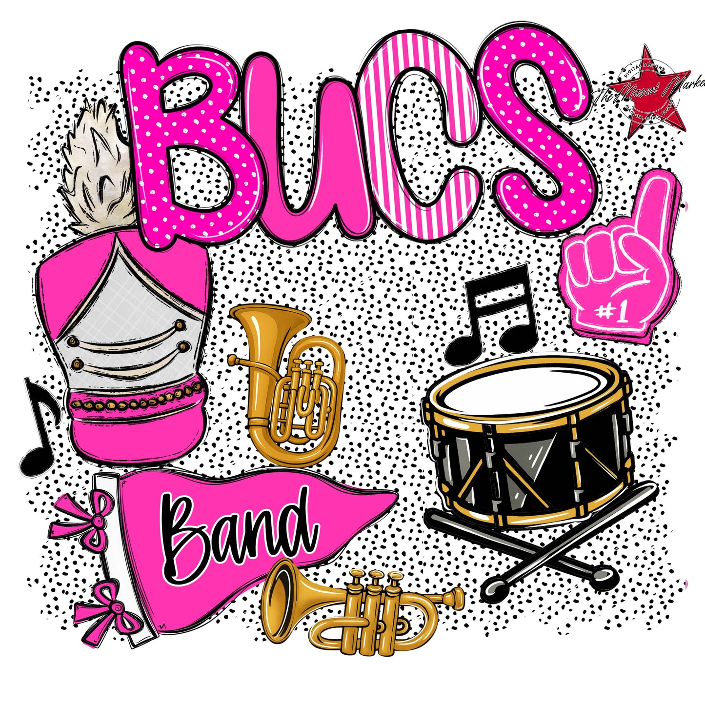 Bucs Band Spirit-Pink