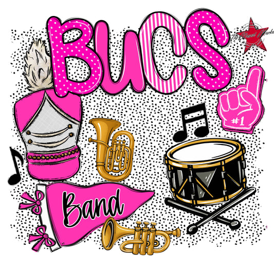 Bucs Band Spirit-Pink