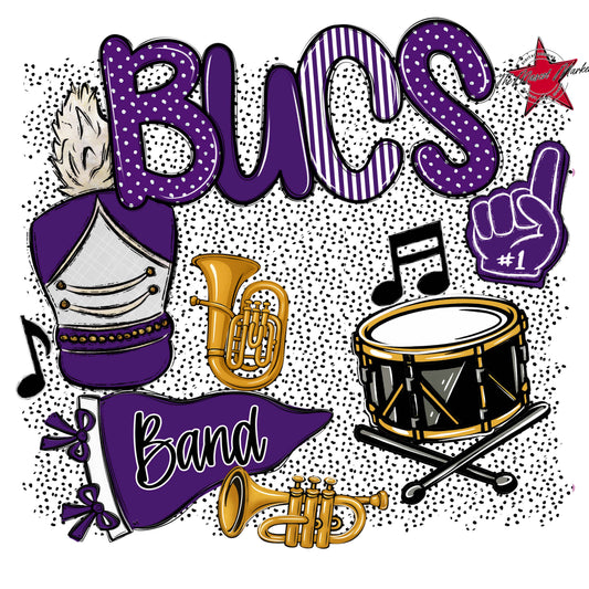 Bucs Band Spirit-Purple