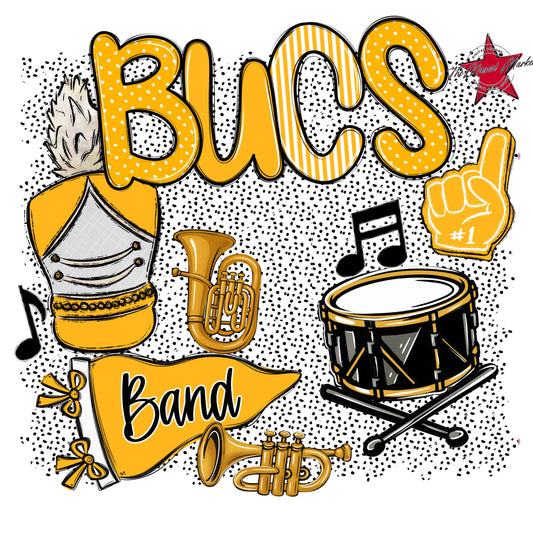 Bucs Band Spirit-Yellow