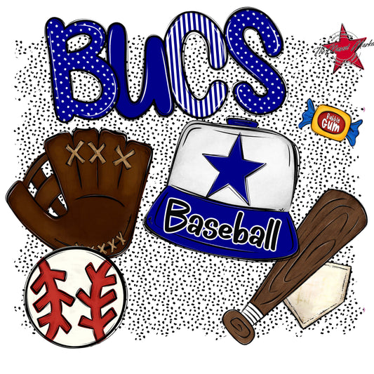 Bucs Baseball Spirit-Blue
