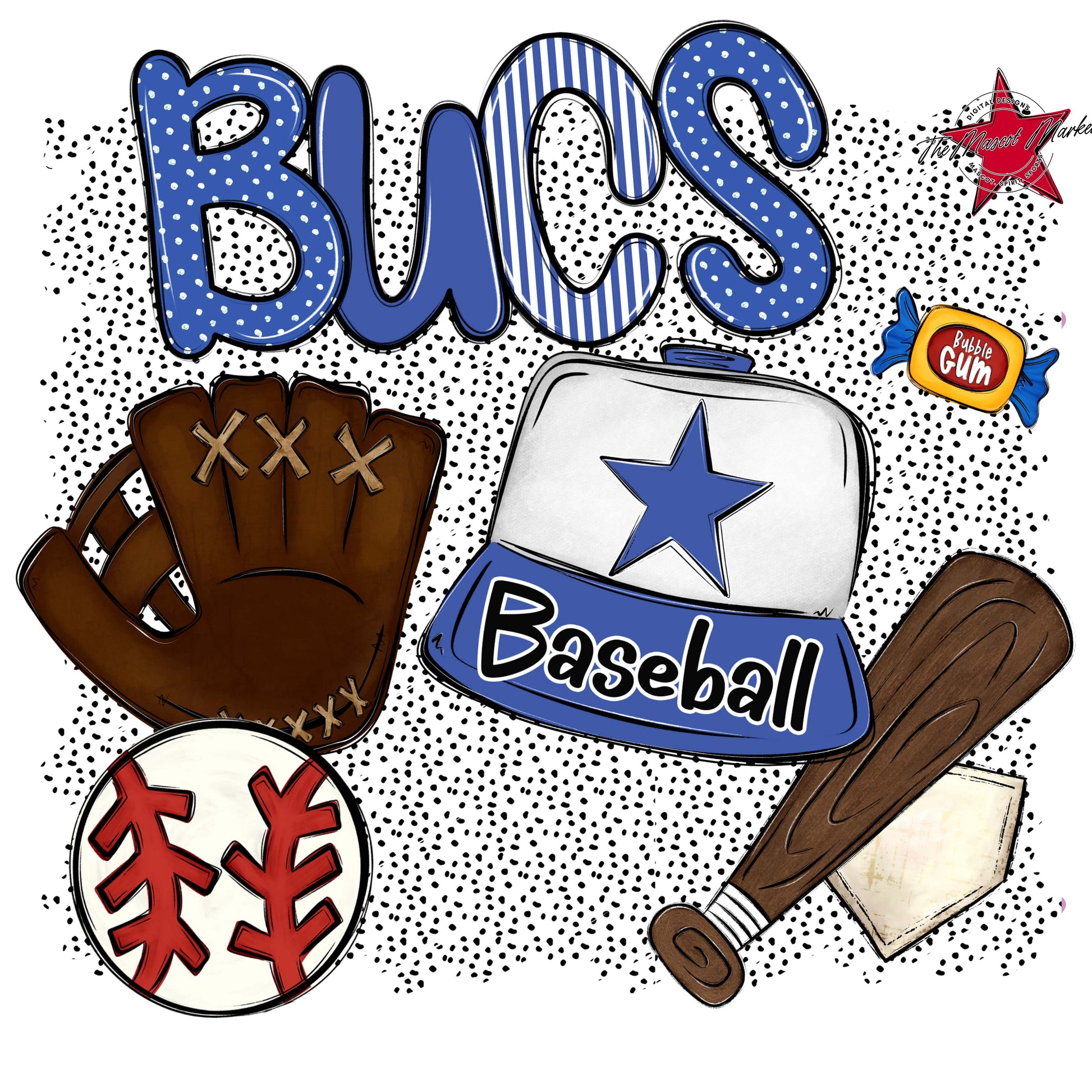 Bucs Baseball Spirit-Off Blue