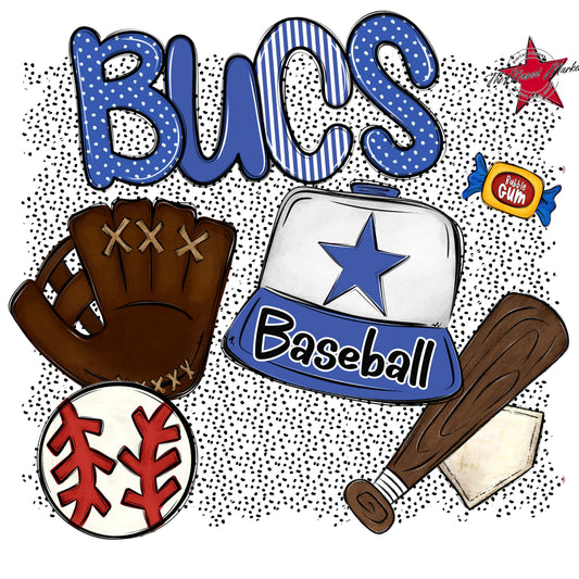 Bucs Baseball Spirit-Off Blue