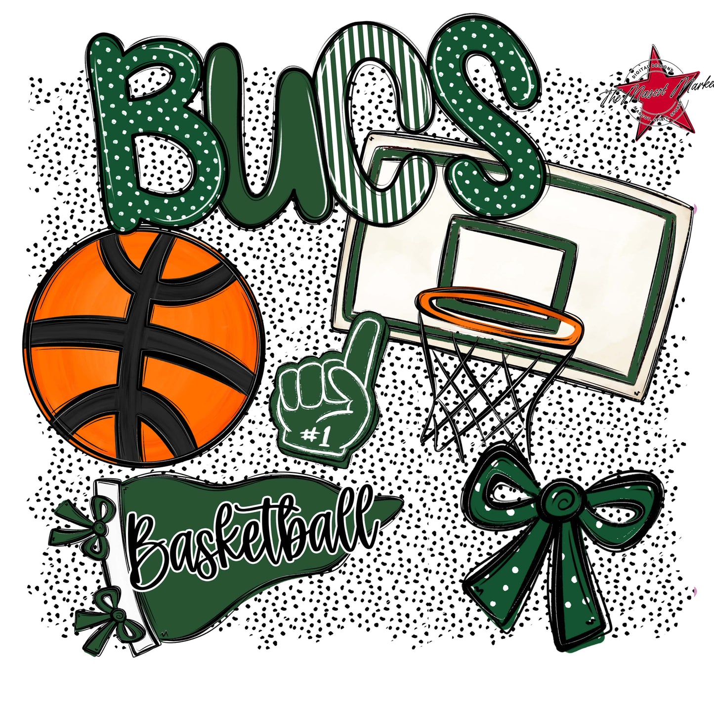 Bucs Basketball Spirit-Green