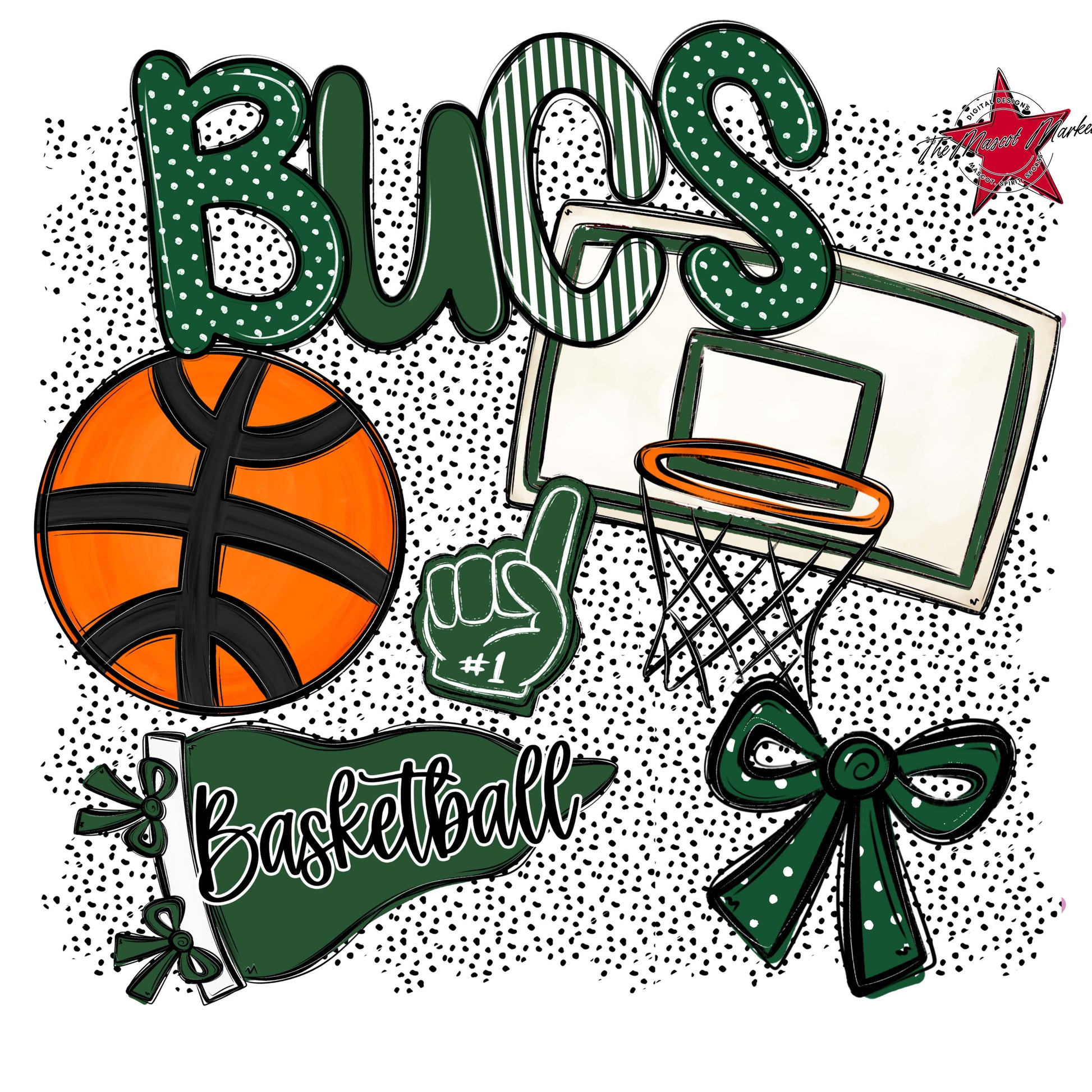 Bucs Basketball Spirit-Green