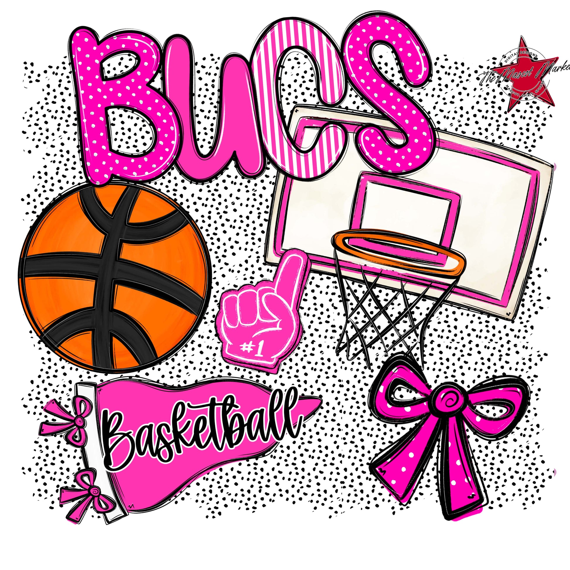 Bucs Basketball Spirit-Pink
