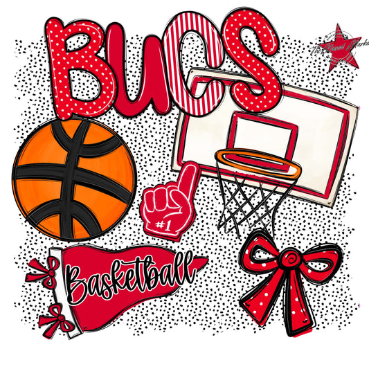 Bucs Basketball Spirit-Red