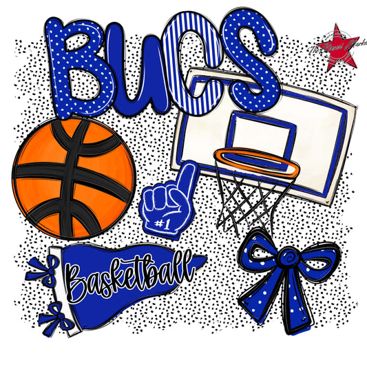 Bucs Basketball Spirit-Royal Blue