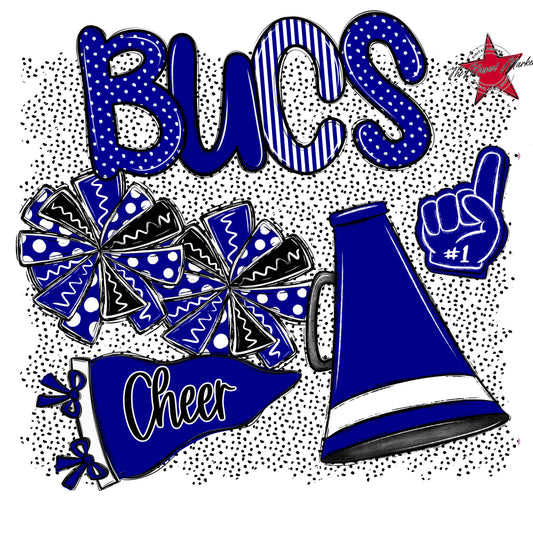 Bucs Cheer Spirit-Blue
