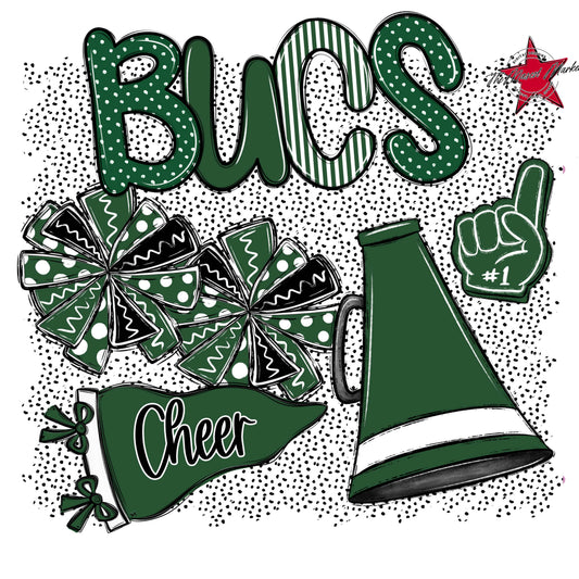 Bucs Cheer Spirit-Green