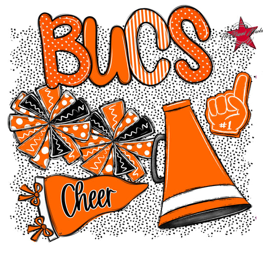 Bucs Cheer Spirit-Orange