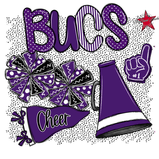 Bucs Cheer Spirit-Purple