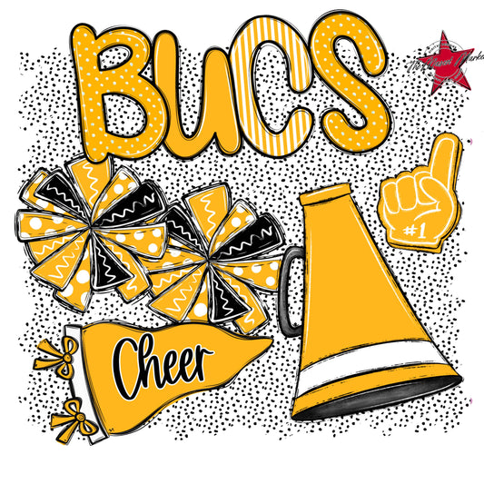 Bucs Cheer Spirit-Yellow