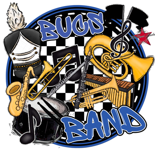 Bucs Circle Band Frame-Off Blue